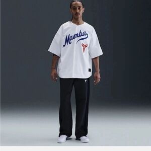 Nike White Jersey with Blue Mamba Design